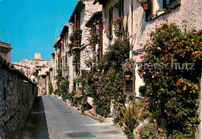 Antibes Alpes Maritimes et ses vieilles rues fleuries Cote d Azur