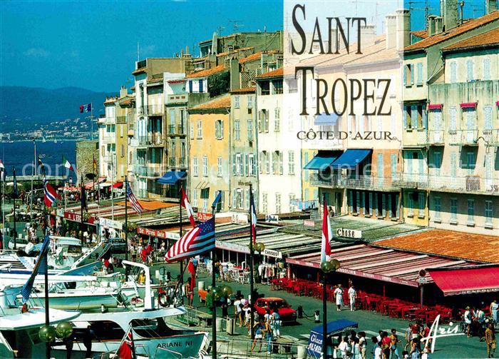 Saint Tropez Var Promenade sur les quais Cote d Azur