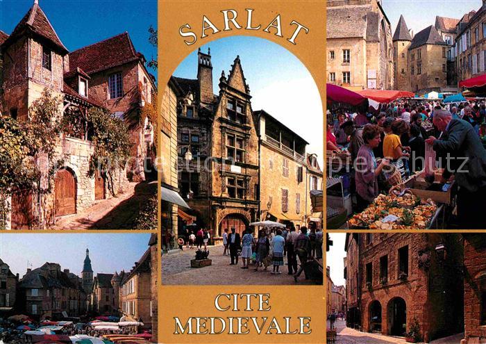 Sarlat-la-Caneda Vues d ensemble de la cite medievale Marche