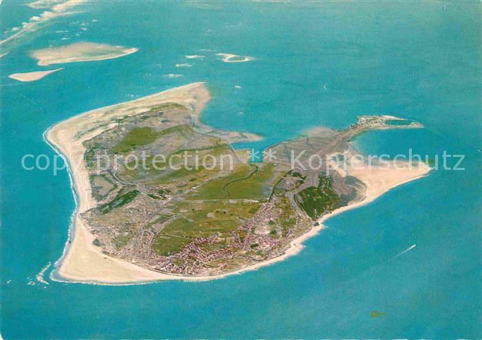 BORKUM Nordseebad Niedersachsen Luftaufnahme aus 4000 m Hoehe