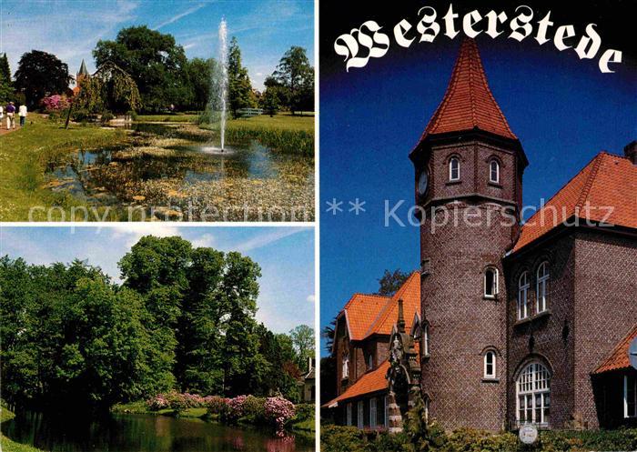 Westerstede Stadtpark Thalenweide Ammerlaender Landschaft Bahnhof Turm