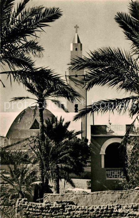 Colomb-Bechar Eglise vue de la Palmeraie
