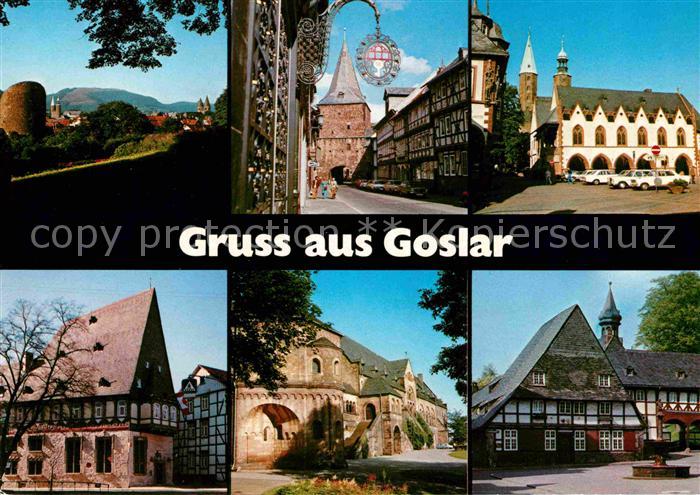 GOSLAR Harz Niedersachsen Breites Tor Marktplatz Hotel Brusttuch Kaiserpfalz Fra