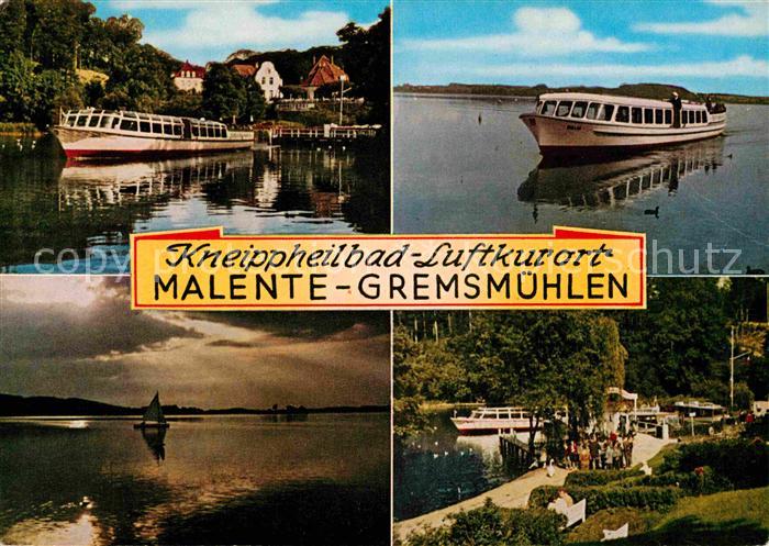 Malente-Gremsmuehlen Kneippheilbad Luftkurort See Ausflugsdampfer Naturpark Hols