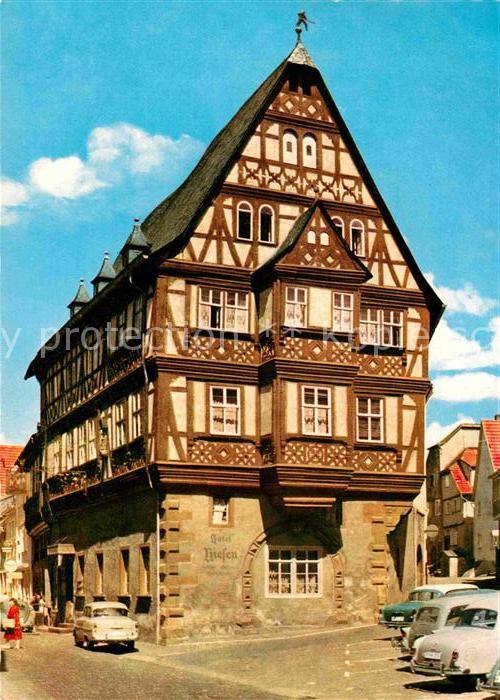 Miltenberg Main Hotel Riesen aeltestes Gasthaus Deutschlands 12. Jhdt. Fachwerkh