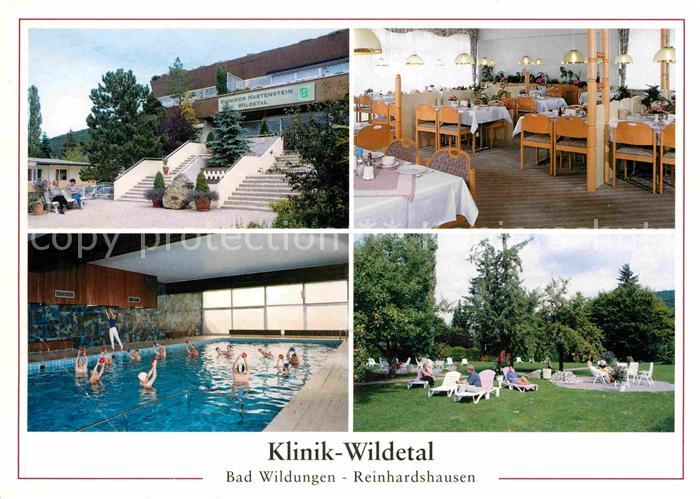 Reinhardshausen Kliniken Hartenstein Klinik Wildetal Restaurant Hallenbad Liegew