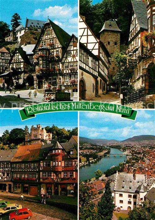 Miltenberg Main Fachwerkhaeuser Altstadt Panorama