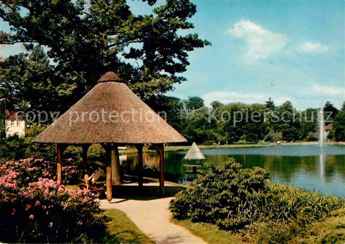 Bad Meinberg Kurpark Stausee Promenade Pavillon