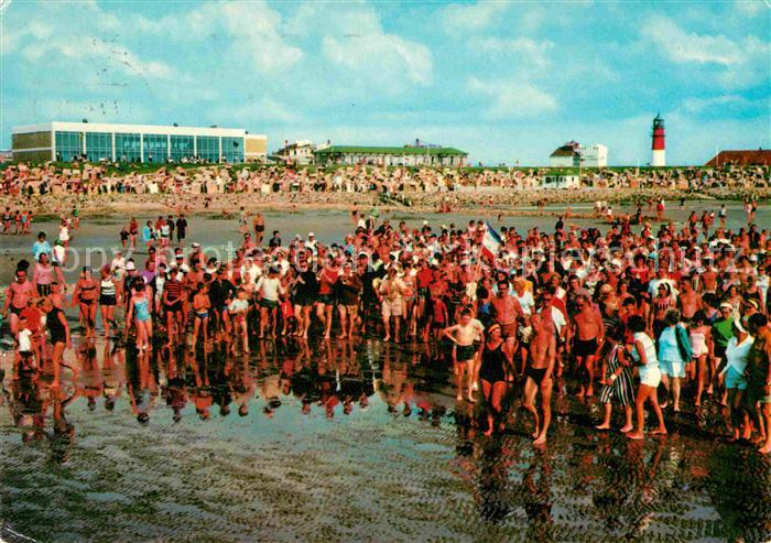Buesum Nordseebad Strand Leuchtturm