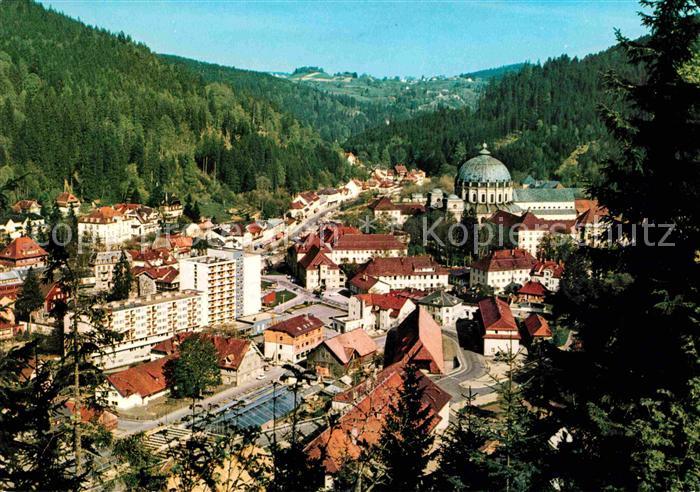St Blasien Ortsansicht mit Dom Kurort Schwarzwald