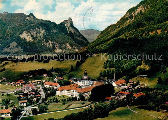 Grainau Kloster Ettal Alpen Fliegeraufnahme