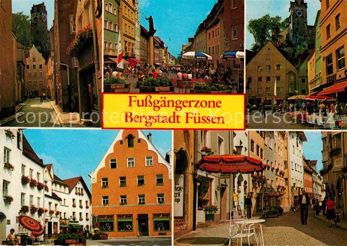 Fuessen Allgaeu Fussgaengerzone Altstadt Kneipp Luftkurort