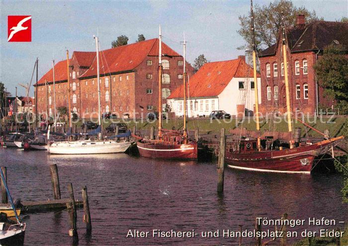 Toenning Nordseebad Hafen Alter Fischerei und Handelsplatz an der Eider