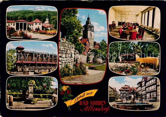 Bad Sooden-Allendorf Kurmittelhaus Saline Brunnen Stadtmauer Lesehalle Musikpavi