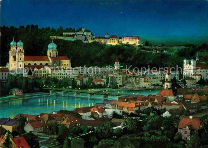 PAssAU Bayern Dom St Stephan Veste Oberhaus Innbruecke Dreifluessestadt bei Nach