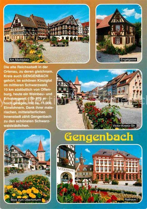 Gengenbach Marktplatz Fachwerkhaus Engelgasse Victor Kreetz Strasse Rathaus Ober