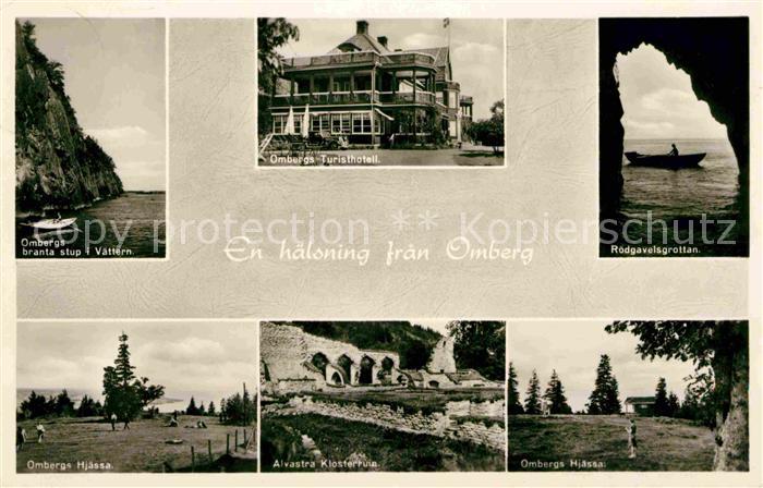 Omberg Kueste Grotte Hotel Landschaft Klosterruine