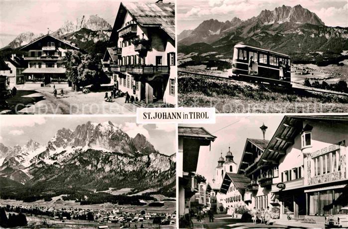 St Johann Tirol Dorfmotive Bergbahn Alpenpanorama