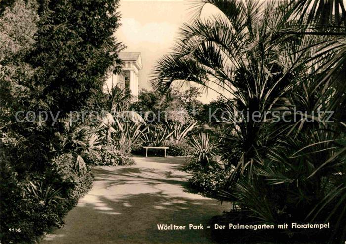 Woerlitz Woerlitzer Park Palmengarten mit Floratempel