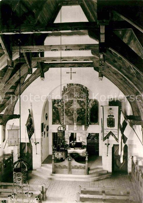 Luetzen Gustav Adolf Gedenkstaette Kapelle Innenansicht Altar