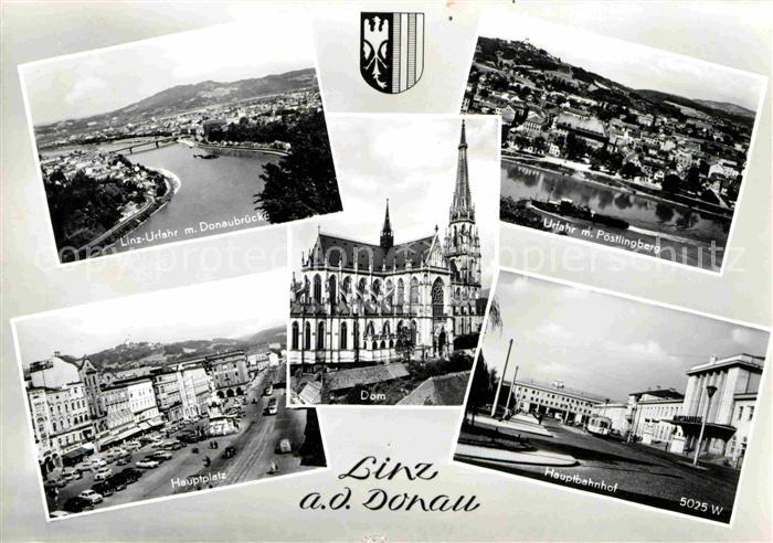 Linz Donau Urfahr Donaubruecke Poestlingberg Hauptplatz Dom Hauptbahnhof