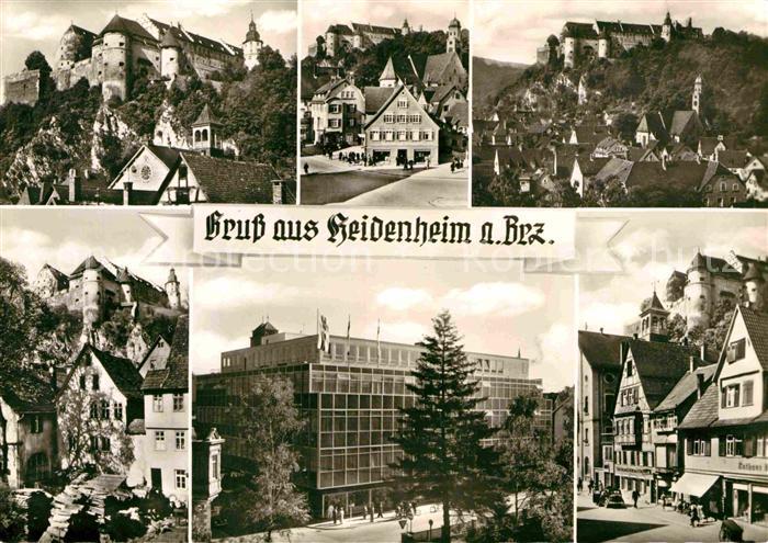 Heidenheim Brenz Teilansichten mit Schoss Hellenstein