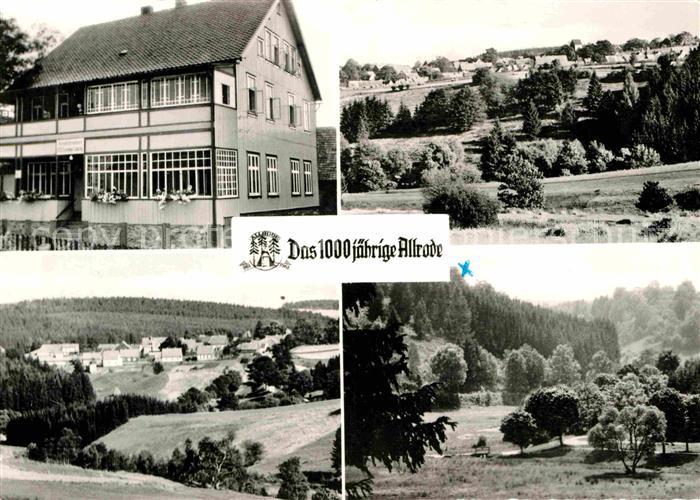 Allrode Ferienheim Landschaftspanorama 1000jaehriger Ort Handabzug