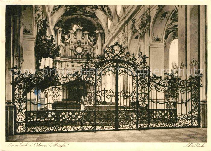 Amorbach Miltenberg Abteikirche Innenansicht