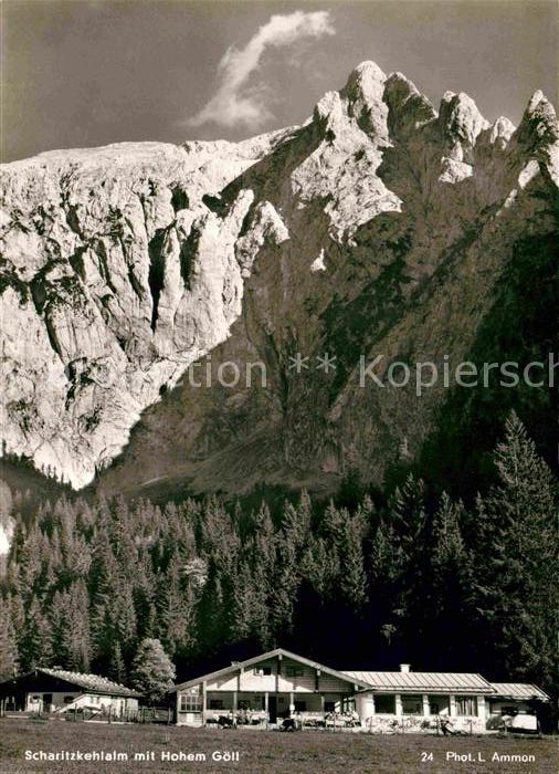 Scharitzkehlalm mit Hohem Goell Berchtesgadener Alpen