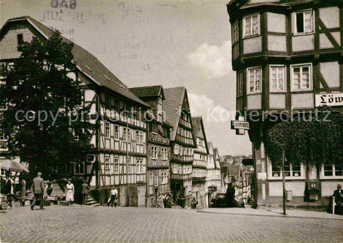 Bad Wildungen Lindenstrasse Fachwerkhaeuser