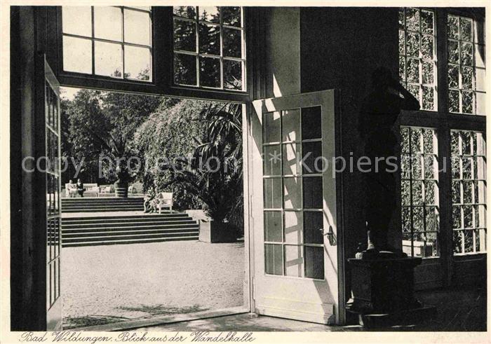 Bad Wildungen Blick aus der Wandelhalle