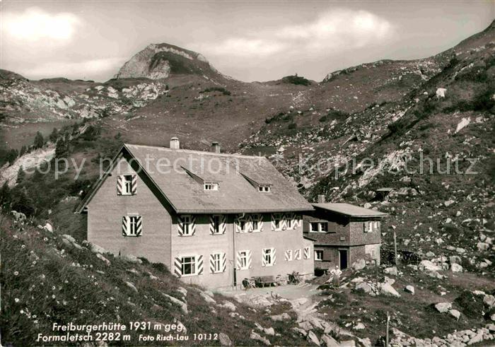 Freiburgerhuette mit Formaletsch Lechquellengebirge