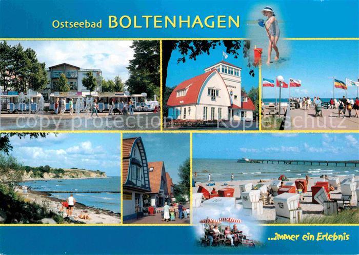 Boltenhagen Ostseebad Touristenbahn Hotel Ortsmotiv Strand Promenade