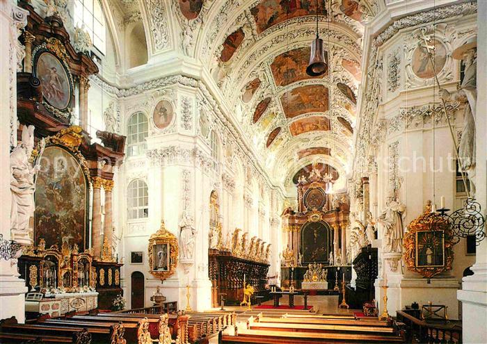 Waldsassen Stiftsbasilika Innenansicht Chorraum Querhaus Marienaltar