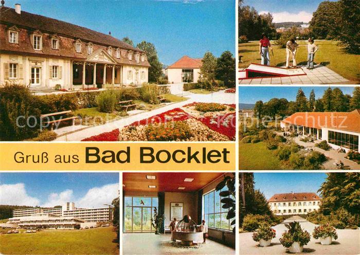 Bad Bocklet Staerkste Stahlquelle Deutschlands Kurhaus Brunnen Minigolf