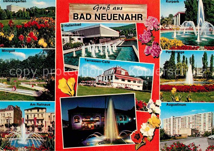Bad Neuenahr-Ahrweiler Dahliengarten Minigolf Rathaus Springbrunnen Hallenbad Ca