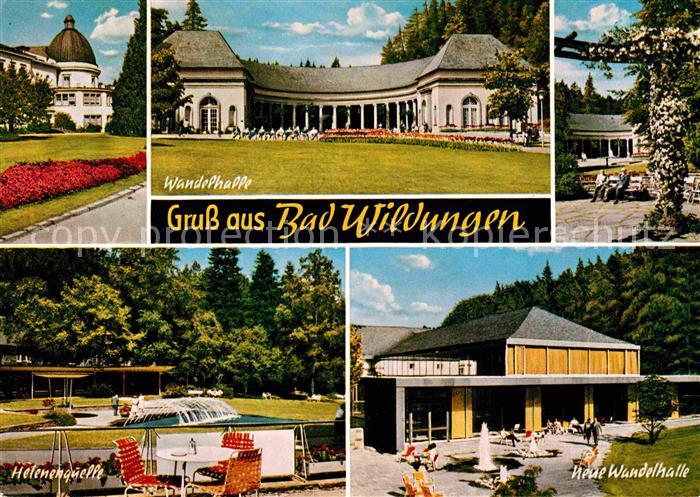 Bad Wildungen Kurhaus Wandelhalle Helenenquelle Wasserspiele Park