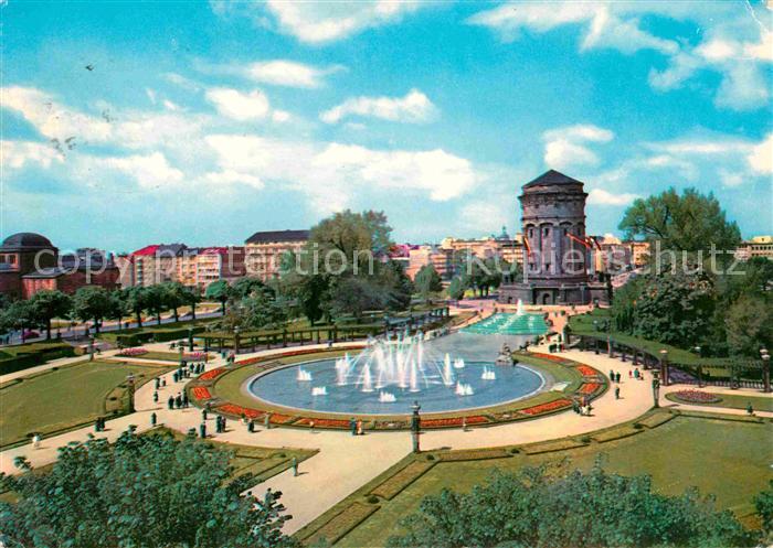 MANNHEIM BW Am Wasserturm Park Wasserspiele