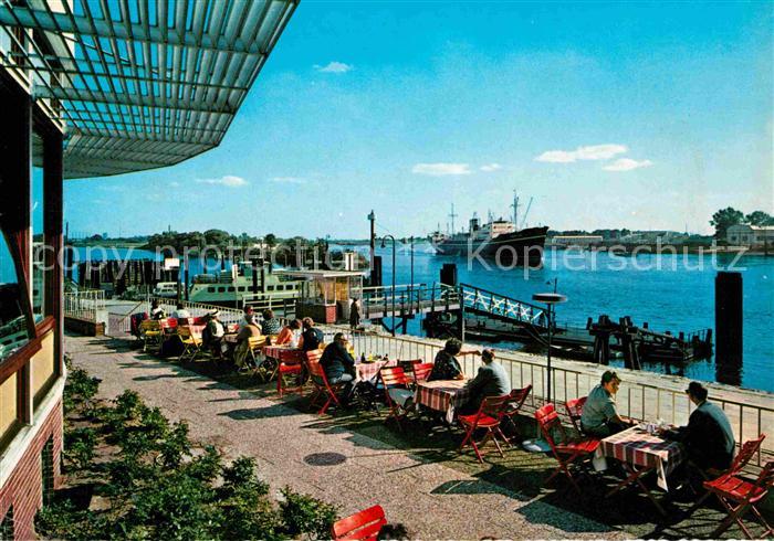 Vegesack Restaurant Cafe an der Unterweser Anleger Dampfer