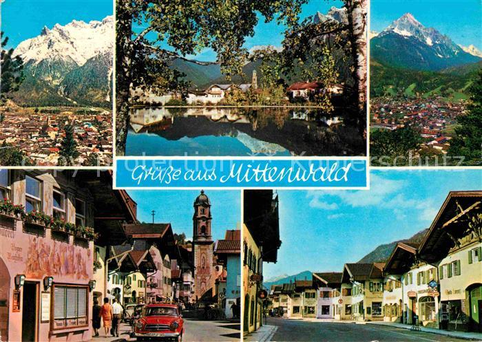 Mittenwald Bayern Obermarkt Pfarrkirche Karwendelgebirge Wettersteingebirge