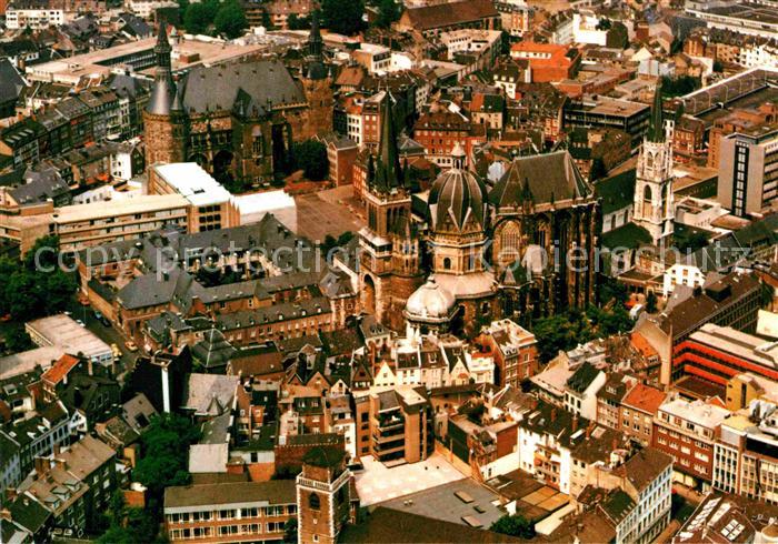 Bad Aachen Innenstadt Kirche Fliegeraufnahme