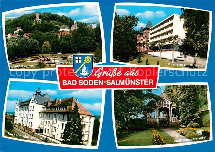 Salmuenster Bad Soden Kurpark Kurheim St Vinzenz Pacificus Sprudel Kurheim Marie