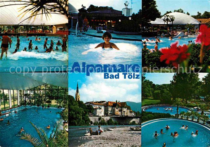 Bad Toelz Bade und Freizeitcenter Alpamare Thermalbad Huber Karte Nr 8810