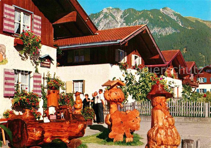 Oberstdorf Heimische Brunnenschnitzerwerkstatt Heilklimatischer Kurort Alpen
