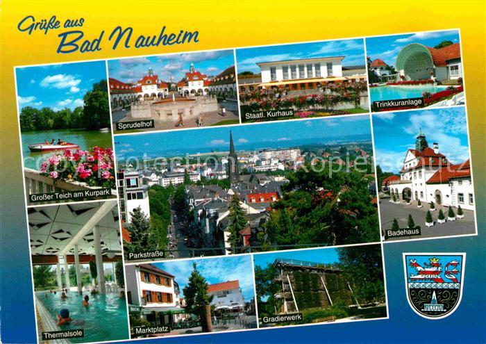 Bad Nauheim Teich Kurpark Thermalsole Sprudelhof Kurhaus Trinkkuranlage Badehaus
