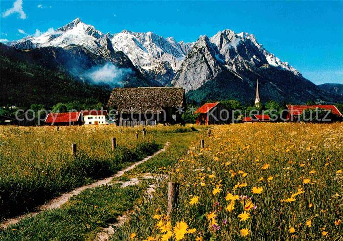 GARMISCH-PARTENKIRCHEN Bayern mit Zugspitzgruppe Wettersteingebirge Serie Schoen
