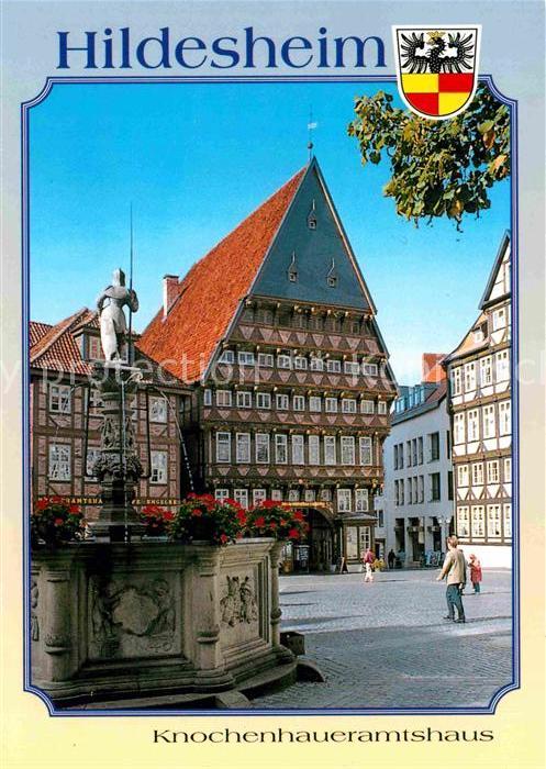 HILDESHEIM  CITY Knochenhaueramtshaus Brunnen Altstadt Fachwerkhaeuser