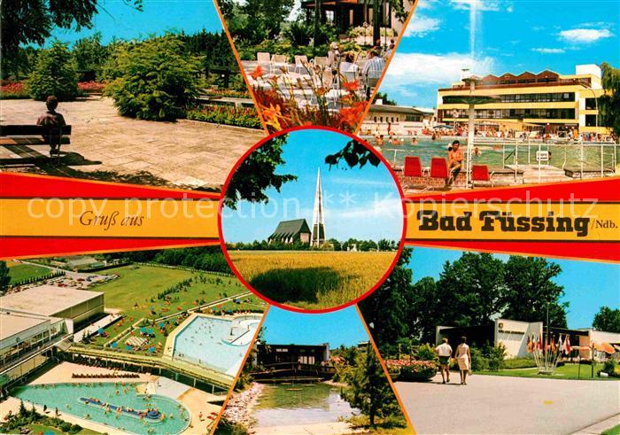 Bad Fuessing Kurpark Freibad Kirche Restaurant