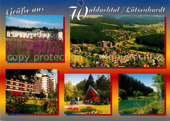 Luetzenhardt Panorama Luftkurort Schwarzwald Kurhotel Konzertpavillon Teich