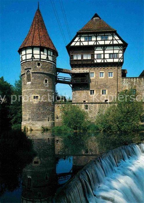 Balingen Zollernschloss Wasserschloss Wehr Kalender Wandern 1999